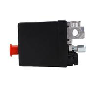 CHICIRIS Pressostat de Compresseur D'air ABS en Acier Inoxydable, Contrôle Automatique Précis, Interrupteur Vertical à 4 Voies, AC 240 V, Conception Flexible à 4 Ports