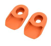 CHICIRIS Protecteur de Couvercle de Manivelle de Vélo en Silicone, 2 Pièces, Manchon de Bras de Manivelle de Vélo avec Anti-âge et Ne Se Décolore Pas, pour la Plupart des Vélos de Route (Orange)