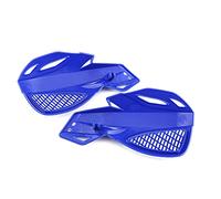 CHICIRIS Protège-mains Universels en ABS avec Brosse, Guidon de 7, 8 Pouces, 22 Mm, Installation Facile, Protection contre le Vent et les Débris pour Motos Tout-terrain, Motos, VTT, Scooters, Bleu
