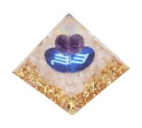 CHICIRIS Pyramide de Guérison, Pierre de Méditation Chakra en Résine pour Soulager le Stress énergétique Positif, avec un Design Unique fabriqué à la Main pour la Décoration de la Maison (Scorpion)