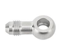 CHICIRIS Raccord de Tuyau de Carburant Banjo 8 Mm vers AN-4, Connecteur Adaptateur Mâle en Acier Inoxydable avec Construction Résistante à la Corrosion pour Systèmes de Transmission de