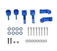 CHICIRIS RC Car Blocs de Direction Avant Blocs de Lanceur de Lancers et Stume Arrière Trimp D'essieu Mit Remplacement pour Slash 2WD RC Voiture (Blue)