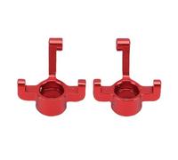 CHICIRIS RC Car Direction Kcuckle, High Strength Alloy Front Direering Hub Carry Transport avec 1/24 RC Car Model, 2PCS ALLIAG FRANT SEARRINGS (Rouge)