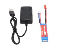 CHICIRIS RC Car Lithium Battery Lithium ION Battery Lipo Batterie 7.4V 400mAh 20c Haute Rate de Décharge avec Bougie de Sortie JST pour K969 K989 284161 284131 284010