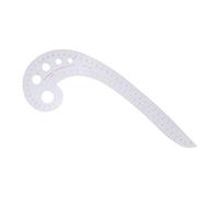 CHICIRIS Règle à Virgule, Règle de Gradation Multifonctionnelle pour la Conception de Vêtements, en Plastique Transparent et Durable, pour les Courbes D'encolure, de Poignets, de