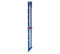 CHICIRIS Règle de Matelassage, Outil de Marge de Couture Réglable pour Projets D'artisanat, Conception en Aluminium, 1 unité (Règle pointue en aluminium bleu)