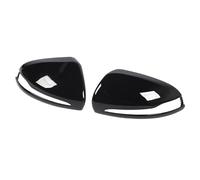 CHICIRIS Remplacement du Rétroviseur Miroir de Capuchon de Capuchon de Miroir du de l'aile Remplacement de la W205 GLC Classe X253 S W222 E-Classe W213 W238 2014-2021 LHD (noir brillant)