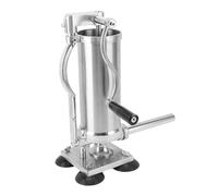CHICIRIS Remplisseuse de Saucisses, Machine de Remplissage de Saucisses Manuelle en Acier Inoxydable 3L avec Poignée Ergonomique et Base à Ventouse, pour le marché D'atelier de Cafétéria