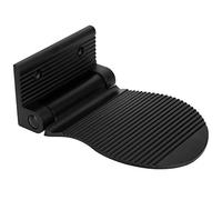 CHICIRIS Repose-Pieds de Couloir, Espace Durable, Pédale Antidérapante en Aluminium pour Salle de Bain, Support Mural D'entrée (Black)