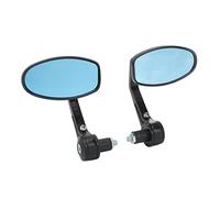 CHICIRIS Rétroviseurs Moto 7/8in Guidon Extrémité Universel | Aluminium et Verre, Antichoc, Réglable à 360°, Compatible Vélos de Route Cruisers Vélos Tout-Terrain Scooters