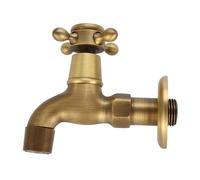 CHICIRIS Robinet Vintage en Laiton Massif, Robinet D'évier de Cuisine Mural à Poignée Unique avec Valve à Noyau en Laiton, pour Piscine de Salle de Bain à Domicile (de piscine à vadrouille