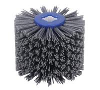 CHICIRIS Roue de Tréfilage Abrasif, 120 X 100 Mm, Brosse à Tambour de Polissage 80 pour le Conditionnement de Surface, avec Roue à Tambour en Fil D'acier pour le Polissage du Bois et du