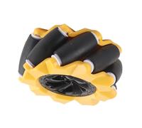 CHICIRIS Roue Mecanum, Accessoires de Pièces de Voiture de Robot Intelligent Recouverts de Caoutchouc Omnidirectionnel, Composants de Jouets de Bricolage avec 3 Processus D'inspection, pour (Deux