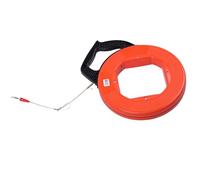 CHICIRIS Ruban à Poisson en Fibre de Verre Non Conducteur de 30 M, Outil de Traction de Fil Haute Résistance avec Conception de Boîtier, Poignée Ergonomique pour les Longues Distances