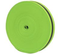 CHICIRIS Ruban de sécurité Réfléchissant, Tissu en Nylon Brillant pour une Haute visibilité, 50 Mètres, Idéal pour le Lasso pour Animaux de Compagnie et une Utilisation en Extérieur (vert fluorescent)