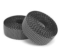 CHICIRIS Rubans de guidon de vélo de route, 2 rouleaux sur bandes d'amortisseur antidérapant, bande élastique antidérapante pour poignées de vélo de vélo de vélo(noir blanc)