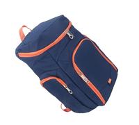 CHICIRIS Sac à Dos de Basket-Ball Robuste avec Porte-Balle, Grand Sac de Sport Oxford Résistant à l'eau pour Football, Volley-Ball, Voyage de Natation (Orange Marine)