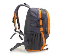 CHICIRIS Sac à Dos d'escalade Sac à Dos en Nylon Imperméable de Grande capacité avec Plusieurs Poches pour la Randonnée Camping Cyclisme (Orange)