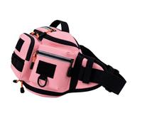 CHICIRIS Sac Banane de Pêche, Tissu Oxford, Sac de Matériel Extensible, Taille 14,17x5,91x7,48 Pouces, Idéal pour Les Aventures en Plein Air et Le Cyclisme (Pink)