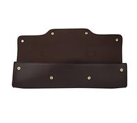 CHICIRIS Sac de transport pour flûte, étui de rangement en cuir synthétique avec bandoulière, 45 x 6 x 13 cm, doublure en tissu non tissé, pour musiciens et étudiants, Café, #912