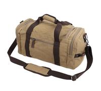 CHICIRIS Sac de Voyage en Toile Imperméable avec Bandoulière Réglable pour Ordinateur Portable de 15,6 Pouces pour Les Voyages d'affaires Courts (Kaki)