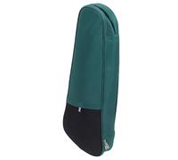 CHICIRIS Sac pour ukulélé en Tissu Oxford Imperméable, étui Souple rembourré avec Sangle Réglable pour ukulélé de 26 à 27 Pouces, Compartiments de Rangement, doublé en Coton perlé (Vert foncé et noir)