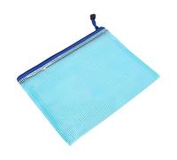CHICIRIS Sacs à Fermeture éclair en Plastique A5 Dossier de Document de Stockage de Fichiers Zip - 12pcs Sacs de Protection pour Documents, Express, Cartes, Cartes - et Durable (BLUE)