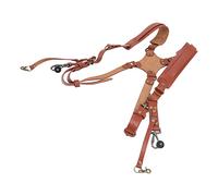 CHICIRIS Sangle D'appareil Photo en Cuir, Double Harnais D'épaule pour Capturer de Grands Moments pour 2 Appareils Photo, Motif X pour Les Photographes