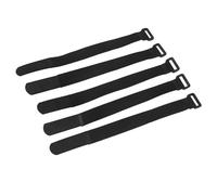 CHICIRIS Sangles D'attache de Guidon de Vélo en Nylon Durables et Réglables, pour le Sport, le Cyclisme, L'équitation, 5 Pièces/ensemble, Adaptées aux Activités de Plein Air (BLACK)