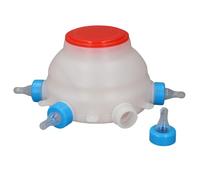 CHICIRIS Seau d'alimentation pour Agneau, Distributeur Automatique de Lait pour Animaux, Bouteille de Lait de Mouton Portable avec Tétines Confortables, pour Dispositif d'allaitement