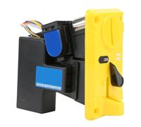 CHICIRIS Sélecteur de Pièces avec Couvercle Rabattable et Indication LED pour Machines de Divertissement, Accepteur de Pièces CPU Premium pour un Score Précis, 1 Pièce (YELLOW)
