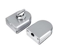 CHICIRIS Serrure de Porte en Verre avec Bouton Rotatif en Acier Inoxydable, Solide, Durable, Facile à Ouvrir/fermer pour une Utilisation dans la Salle de Bain de L'hôtel à Domicile - Serrure de