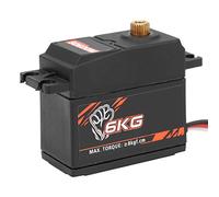 CHICIRIS Servo Numérique à Engrenage Métallique S0600M 7kg, Haute efficacité et Faible Bruit avec 5 Bras de Servo, pour Bateau à Aile Fixe de Voiture à Grande Vitesse 1:10