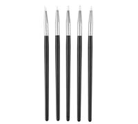 CHICIRIS Silicone Pottery Shaper Pens, Durable 5 Pcs Set | Pointes douces mais fermes, parfaites pour le lissage, compatibles avec la création artistique, portables pour le stockage