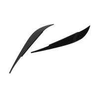 CHICIRIS Sourcils de Phare ABS, 1 Paire de Paupières de Phare, Garniture Colorée, Protection de Style Facile à Coller, pour Les Pilotes de la Série 4 F32 F33 F36 F82 F83 (Noir Brillant)