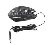 CHICIRIS Souris de Jeu Filaire, 6 Boutons, Souris D'Ordinateur Optique USB Ergonomique avec DPI Réglable 800-2000, Lumières Respiratoires Colorées pour PC, Ordinateur Portable, Bureau, (A70)
