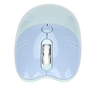 CHICIRIS Souris sans Fil Mignon Dessin animé Chat 2.4g / BT Double Mode à Trois Niveaux DPI Mini Souris Compacte Silencieuse pour Le Voyage à Domicile (Blue)