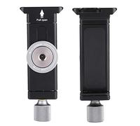 CHICIRIS Stand de Statistique du Téléphone en Alliage en Aluminium Universel avec Adaptateur de Montage à Chaussures Froids pour Les Microphones, pour Les Smartphones Larges avec étui, Surface