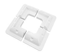 CHICIRIS Support d'angle de Panneau Solaire ABS, 4 Pièces, Supports de Montage de Panneau Solaire sans Perçage, Support de Colle Anti-UV pour Panneaux Encadrés sur Bateaux de Camping-car et Toits