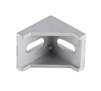 CHICIRIS Support D'Angle en Forme de L en Alliage D'aluminium 5 Pièces, Attelle à Angle Droit 40x40 Mm avec Trous de Montage Ovales, pour le Renforcement des Fenêtres des Portes de