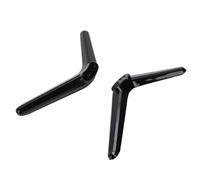 CHICIRIS Support de Base TV pour Smart TV, Finition Noire élégante, Installation Facile, Pieds de Remplacement avec Coussinets Antidérapants, 2 Unités