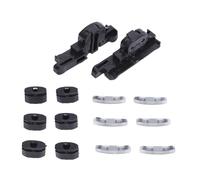 CHICIRIS Support de Plafond Coulissant avec Clip, Clip Coulissant | Support de plafond coulissant à Clip résistant au soleil, Kit de réparation de clips coulissants en métal ABS, 14 pièces OE