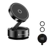 CHICIRIS Support de Téléphone Magnétique, Support de Voiture à Ventouse sous Vide avec Rotation à 360 Degrés et Retournement à 180 Degrés, Bras Télescopique Réglable pour Téléphones