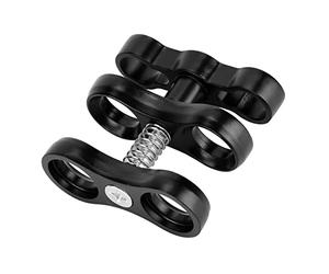 CHICIRIS Support D'éclairage en Alliage en Alliage en Aluminium pour e Papillons Rotatif à 360 °, Adaptateur de Lumière de Plongée en Balle Robuste pour la Photographie sous-Marine, Noir,