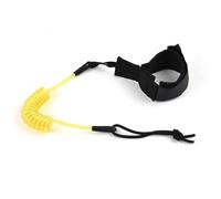 CHICIRIS Surf Leash, 1,2 M / 4ft de la Corde à Plate-Forme de Jambe pour Le Shortboard, Le Longboard, Le Kayak, avec Une Sangle Confortable, Adaptée à la Pagaie, à la Surf et au Kayak. Moins (Gold)