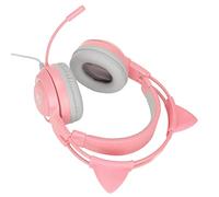 CHICIRIS Syg25 Cat Ohr -auricetos de Gamia avec Suppression du Bruit de Microphone pour Les écouteurs Jeu D'ordinateur Portable, Tablette, D'ordinateur et Jeu USB Admet Le Volume Configuration du