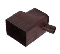CHICIRIS Système de Collecte d'eau de Pluie, Kit de Dérivation de Bec de Descente en ABS pour l'entretien du Jardin, Solution d'économie 'Eau Facile à Installer pour Pelouses et Jardins (Marron