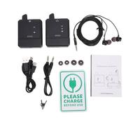 CHICIRIS Système de Moniteur Intra-auriculaire sans Fil, Transmission du Son UHF avec Surveillance en Temps Réel, Moniteurs de Scène Rechargeables pour Musiciens et Artistes (1 pour 1)