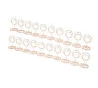 CHICIRIS Table Numéro de Table Bright Couleur Sturdy Name Carters, 20pcs en Métal Stable de Forme Ronde Stable pour les Célébrations de Mariage Utilisation du Bureau (Rose doré)