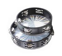 CHICIRIS Tambourin Radiant, Tambour à Main en Bois Durable avec Matériau Réfléchissant pour L'éducation Musicale, le Divertissement Familial, les Performances de Groupe et les Cadeaux (8 pouces)